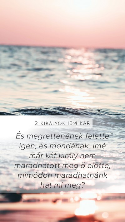 2 Királyok 10:4 KAR Bible Verse Image