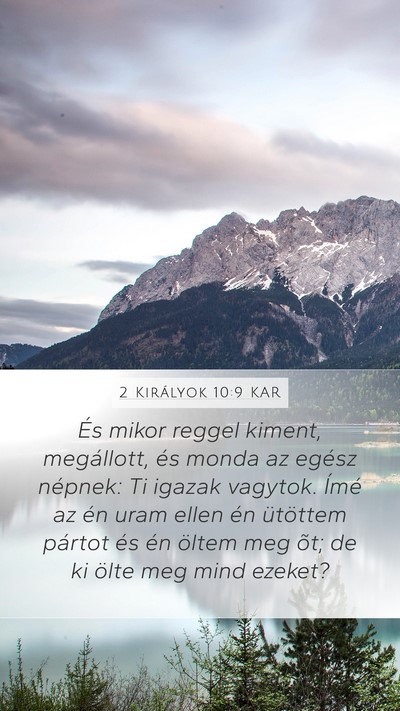 2 Királyok 10:9 KAR Bible Verse Image
