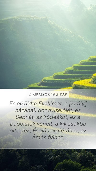2 Királyok 19:2 KAR Bible Verse Image