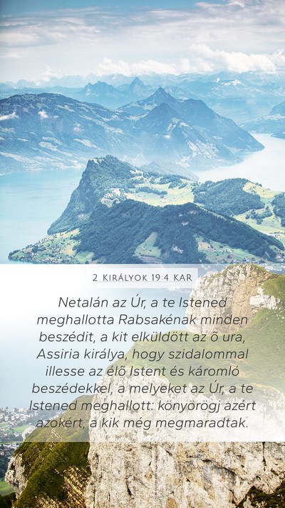 2 Királyok 19:4 KAR Bible Verse Image
