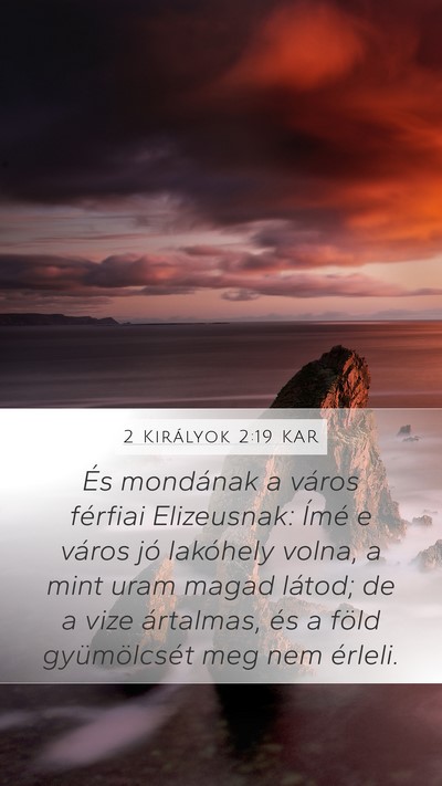 2 Királyok 2:19 KAR Bible Verse Image