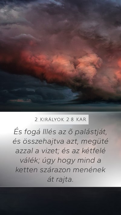2 Királyok 2:8 KAR Bible Verse Image