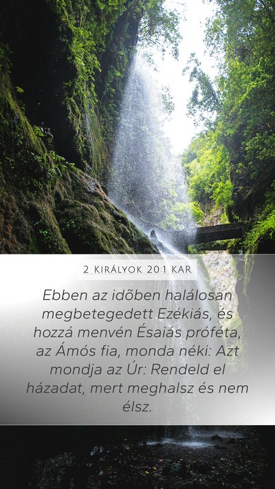 2 Királyok 20:1 KAR Bible Verse Image