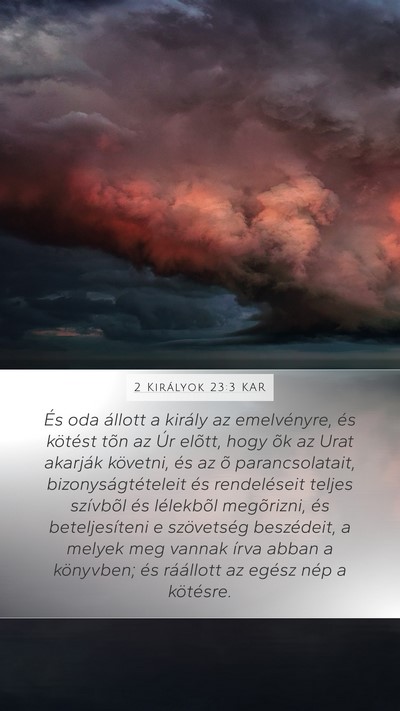 2 Királyok 23:3 KAR Bible Verse Image
