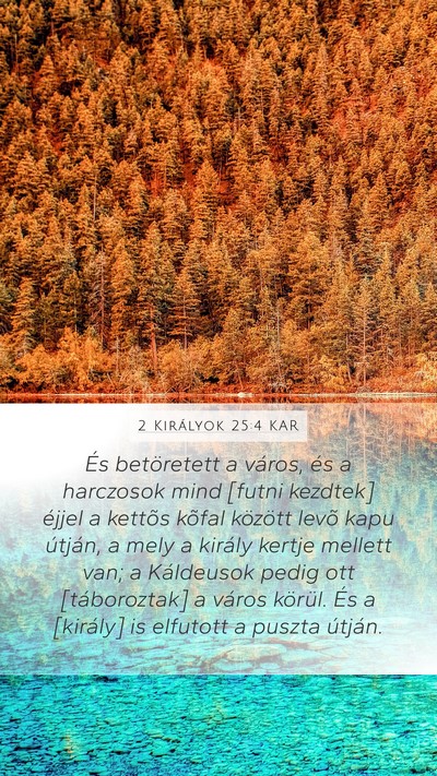2 Királyok 25:4 KAR Bible Verse Image