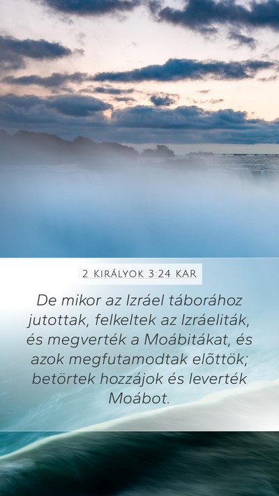 2 Királyok 3:24 KAR Bible Verse Image