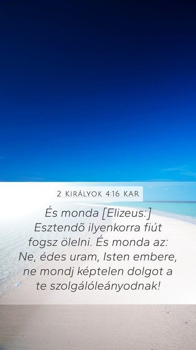 2 Királyok 4:16 KAR Bible Verse Image