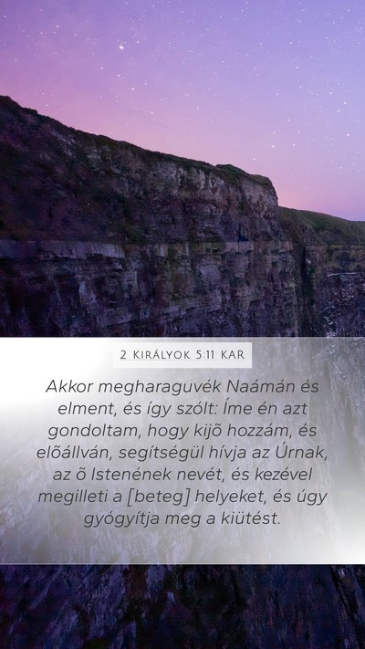 2 Királyok 5:11 KAR Bible Verse Image