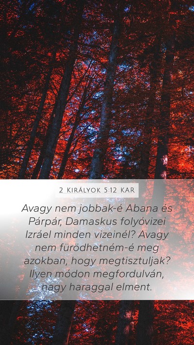 2 Királyok 5:12 KAR Bible Verse Image