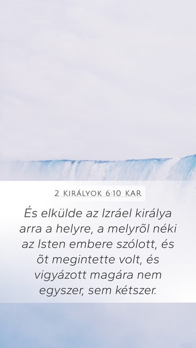 2 Királyok 6:10 KAR Bible Verse Image