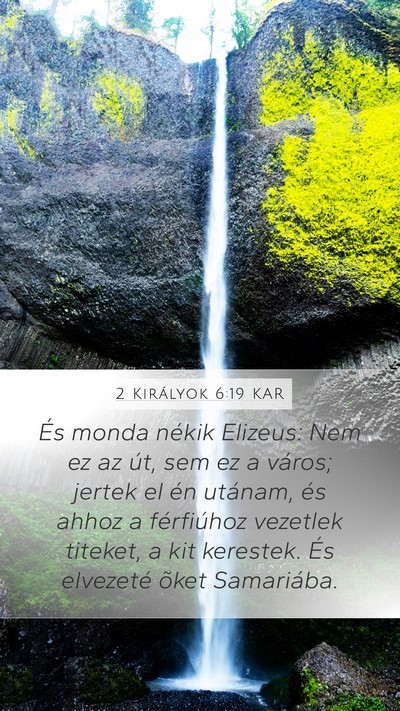 2 Királyok 6:19 KAR Bible Verse Image