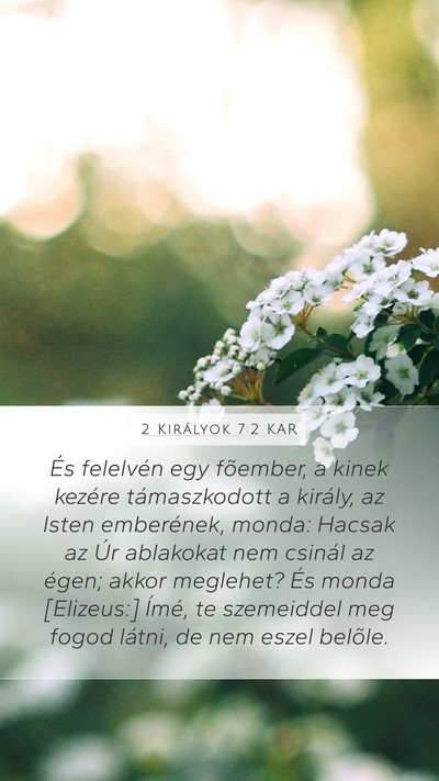 2 Királyok 7:2 KAR Bible Verse Image
