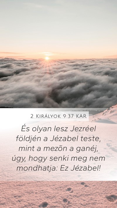 2 Királyok 9:37 KAR Bible Verse Image