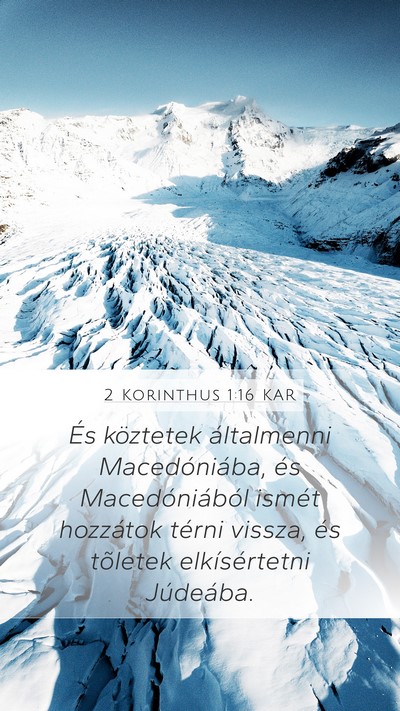 2 Korinthus 1:16 KAR Bible Verse Image