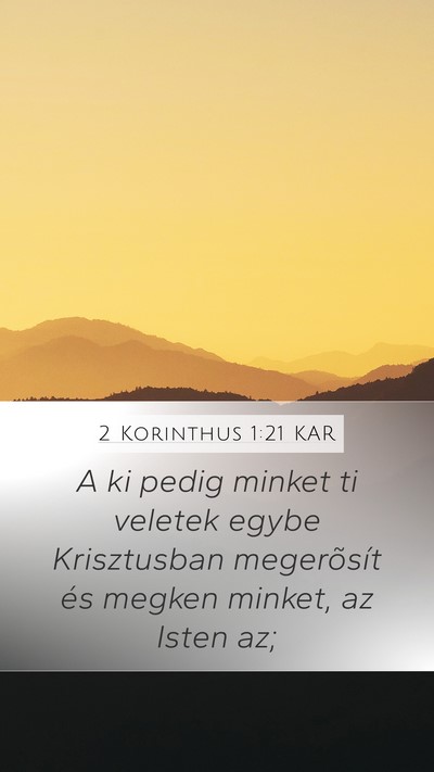 2 Korinthus 1:21 KAR Bible Verse Image