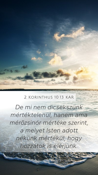 2 Korinthus 10:13 KAR Bible Verse Image