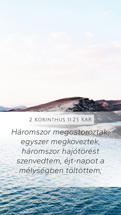 2 Korinthus 11:25 KAR Bible Verse Image