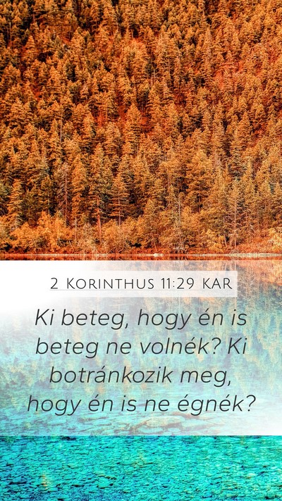 2 Korinthus 11:29 KAR Bible Verse Image