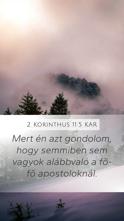 2 Korinthus 11:5 KAR Bible Verse Image