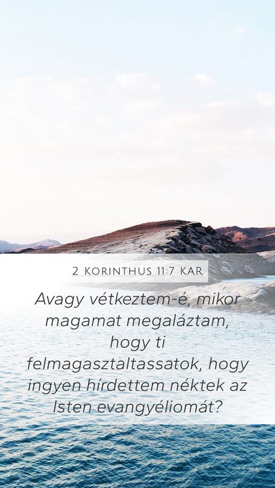2 Korinthus 11:7 KAR Bible Verse Image