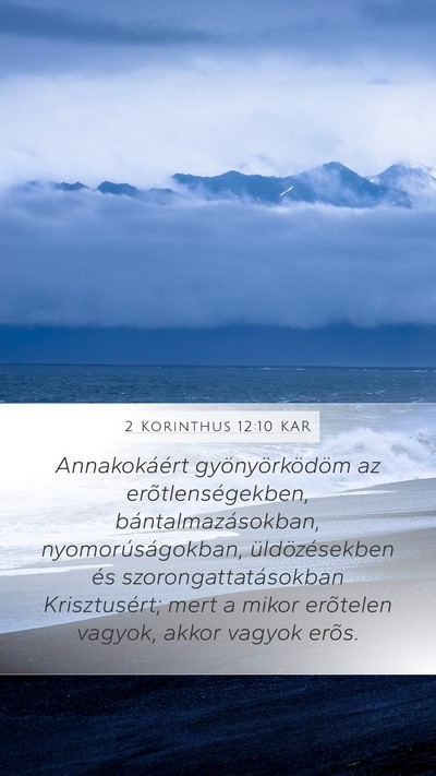 2 Korinthus 12:10 KAR Bible Verse Image