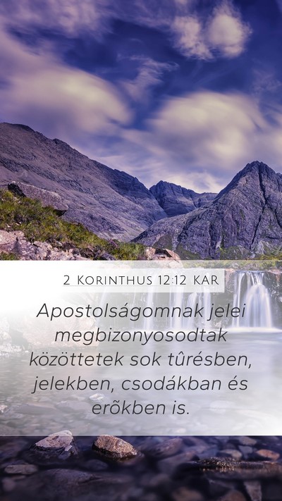 2 Korinthus 12:12 KAR Bible Verse Image
