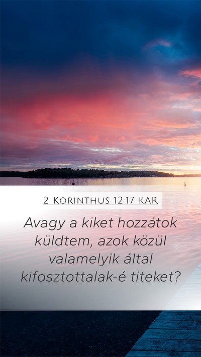 2 Korinthus 12:17 KAR Bible Verse Image