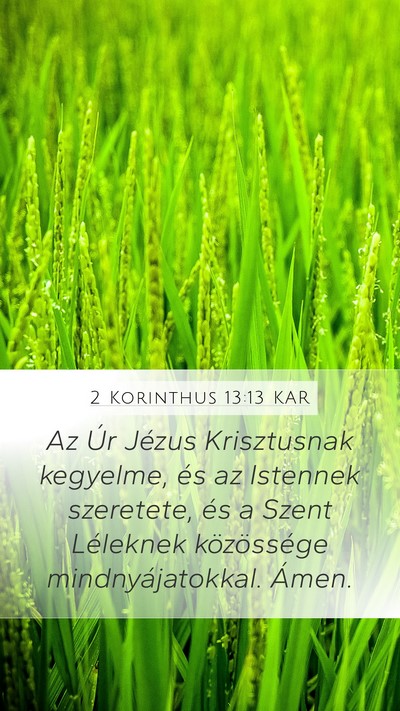 2 Korinthus 13:13 KAR Bible Verse Image