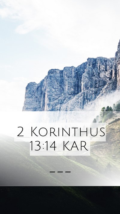 2 Korinthus 13:14 KAR Bible Verse Image