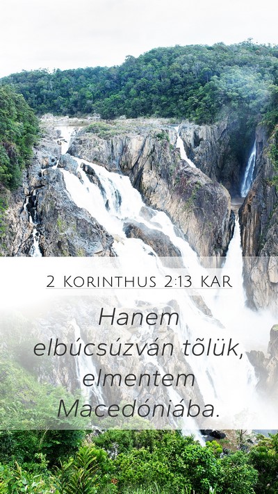 2 Korinthus 2:13 KAR Bible Verse Image