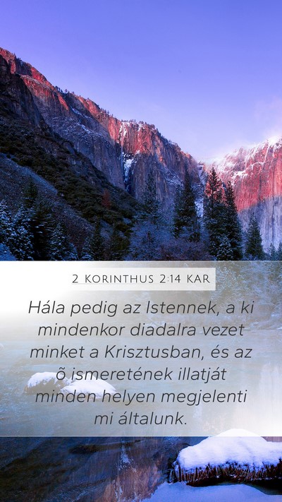 2 Korinthus 2:14 KAR Bible Verse Image