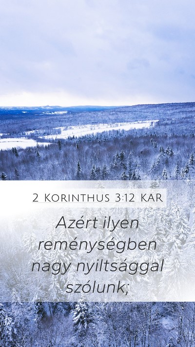 2 Korinthus 3:12 KAR Bible Verse Image