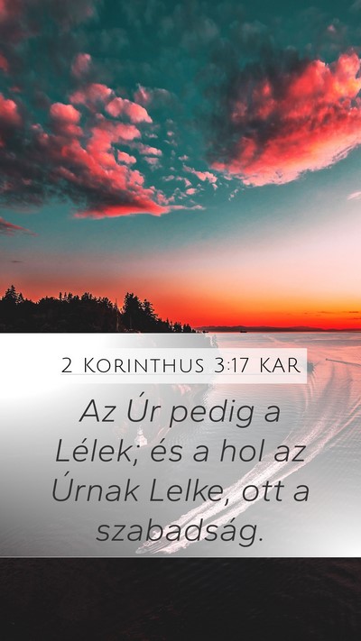 2 Korinthus 3:17 KAR Bible Verse Image