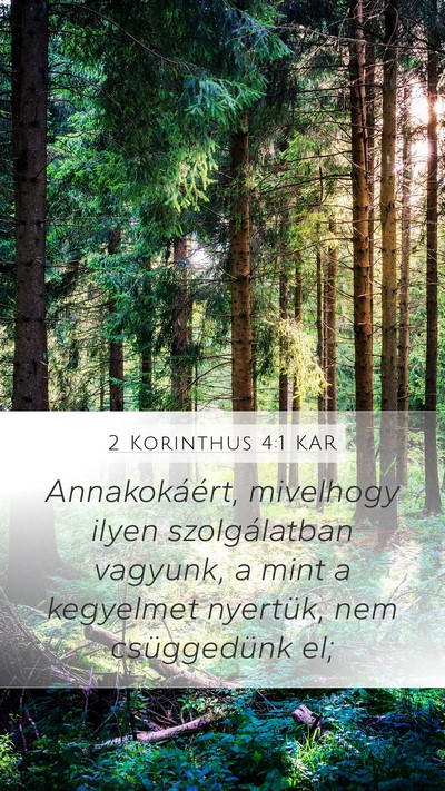 2 Korinthus 4:1 KAR Bible Verse Image