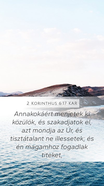 2 Korinthus 6:17 KAR Bible Verse Image
