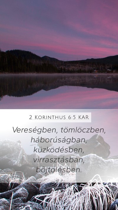 2 Korinthus 6:5 KAR Bible Verse Image