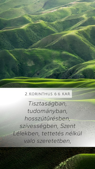 2 Korinthus 6:6 KAR Bible Verse Image
