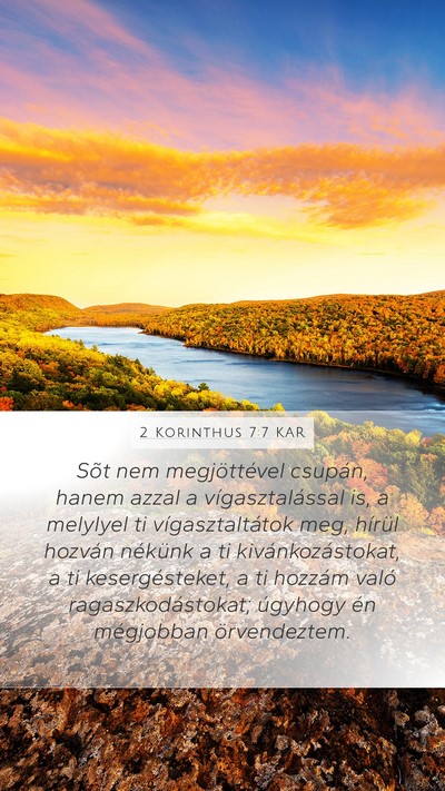 2 Korinthus 7:7 KAR Bible Verse Image