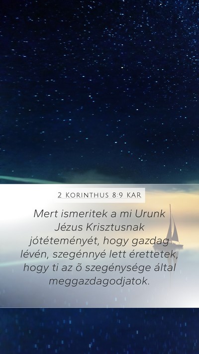 2 Korinthus 8:9 KAR Bible Verse Image