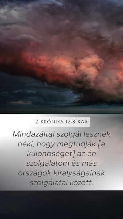 2 Krónika 12:8 KAR Bible Verse Image
