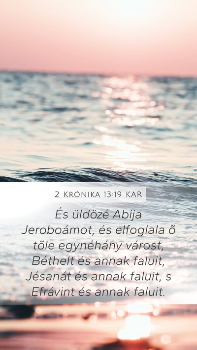 2 Krónika 13:19 KAR Bible Verse Image