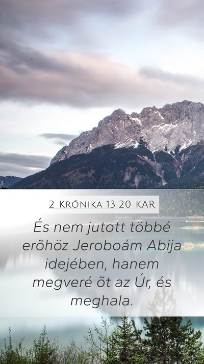 2 Krónika 13:20 KAR Bible Verse Image