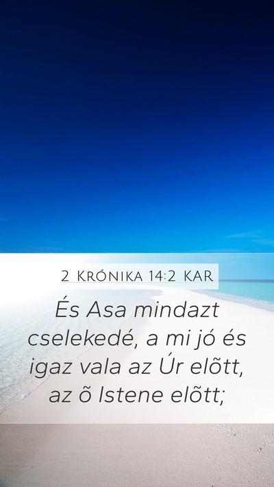 2 Krónika 14:2 KAR Bible Verse Image