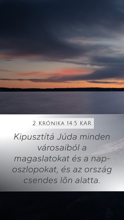 2 Krónika 14:5 KAR Bible Verse Image