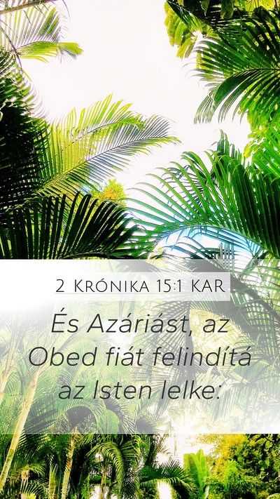 2 Krónika 15:1 KAR Bible Verse Image