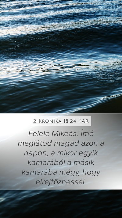 2 Krónika 18:24 KAR Bible Verse Image