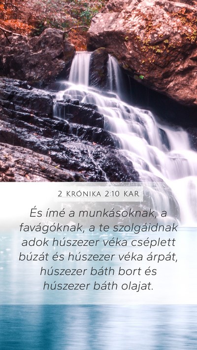 2 Krónika 2:10 KAR Bible Verse Image