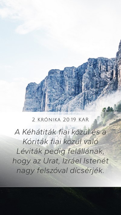 2 Krónika 20:19 KAR Bible Verse Image