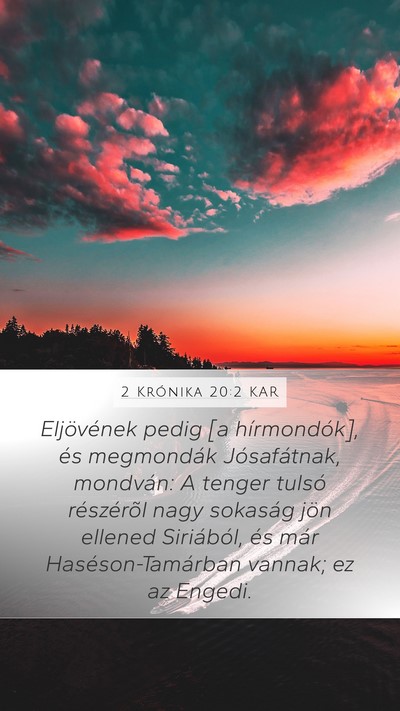 2 Krónika 20:2 KAR Bible Verse Image