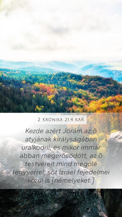 2 Krónika 21:4 KAR Bible Verse Image
